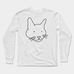 Lineart Kitty Long Sleeve T-Shirt